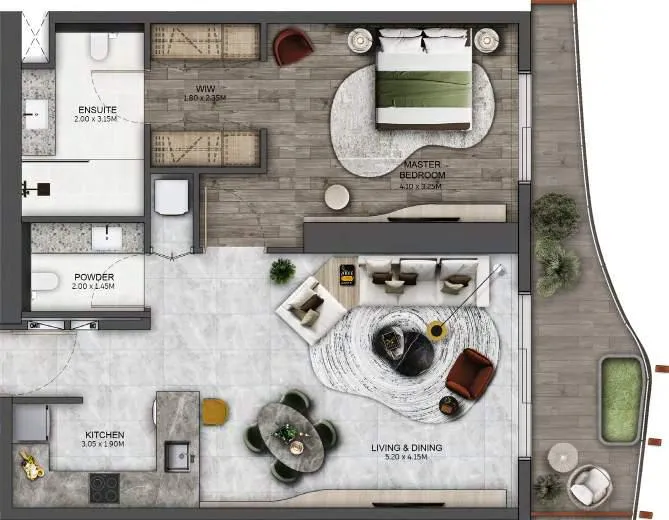 Kanyon by Beyond 3 Bedroom Floor Plan